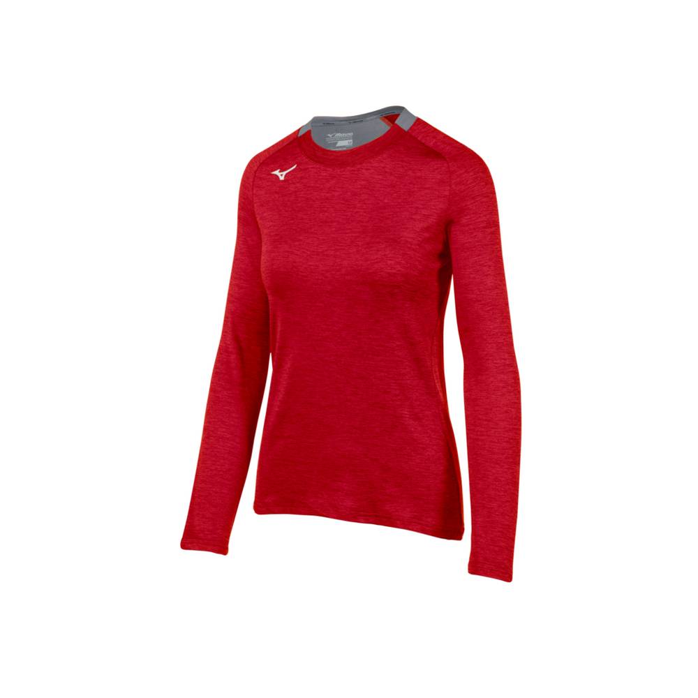 Damske Treningove Oblecenie Mizuno Alpha Long Sleeve Červené Vypredaj PWUV53419